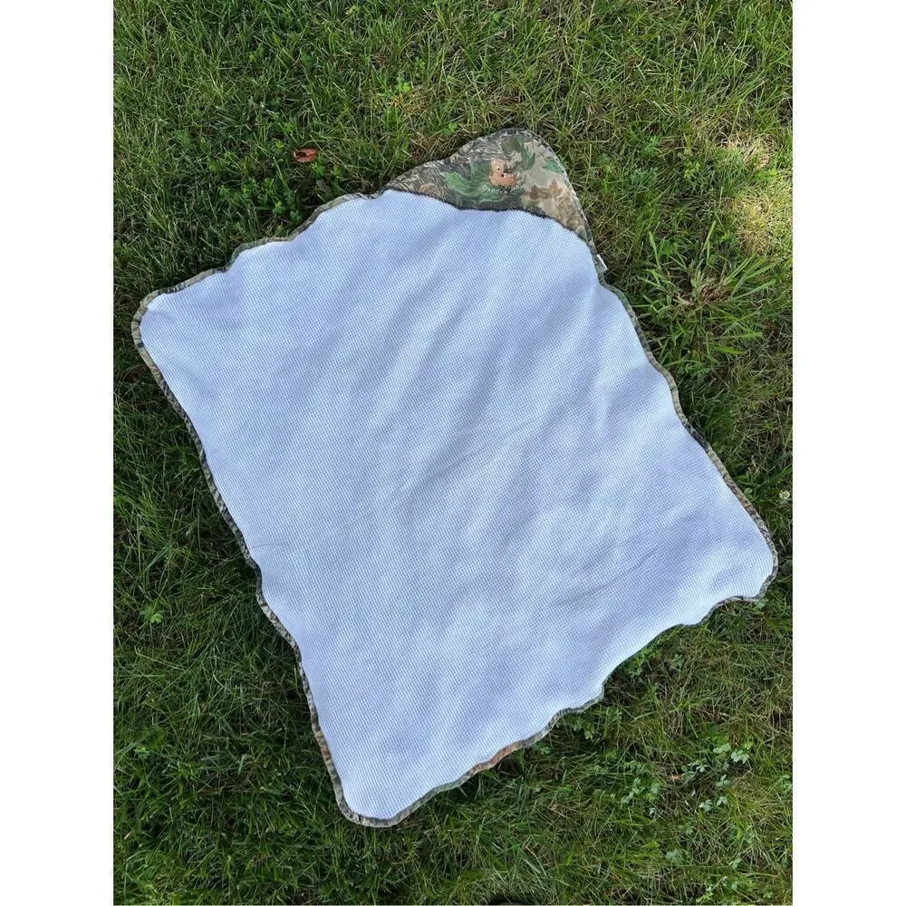 Vintage 90s Camp Deer Daddy’s Little Baby Newborn Blanket Jordan Lee